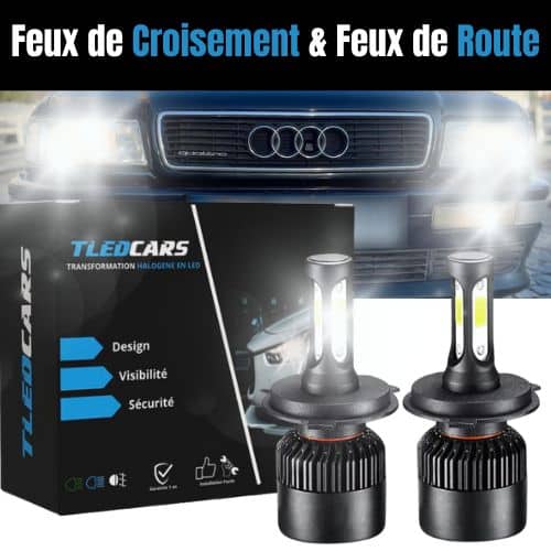 Ampoules-led-h4-AUDI-80-S2-RS2-1991-1995