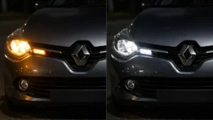 Comparaison ampoule halogène et LED pour phare avant Clio 4