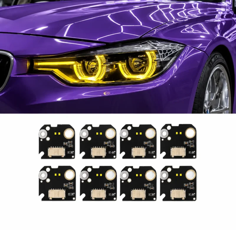 Modules LED Angel Eyes Jaunes Style CSL – BMW Série 3 LCI F30 F31 F34 F35 GT