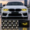 Modules LED Angel Eyes Jaunes Style CSL – BMW Série 3 LCI F30 F31 F34 F35 GT Blanc