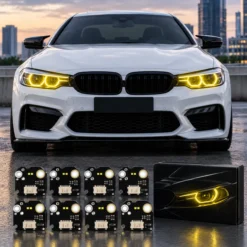 Modules LED Angel Eyes Jaunes Style CSL – BMW Série 3 LCI F30 F31 F34 F35 GT Blanc