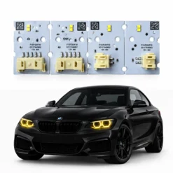 Modules LED DRL Jaune Style CSL BMW Série 2 F22 F87 M2 LCI 2018 2021