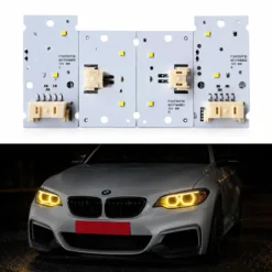 Modules LED DRL Jaune Style CSL BMW Série 2 F22 F87 M2 Pre LCI 2014-2017