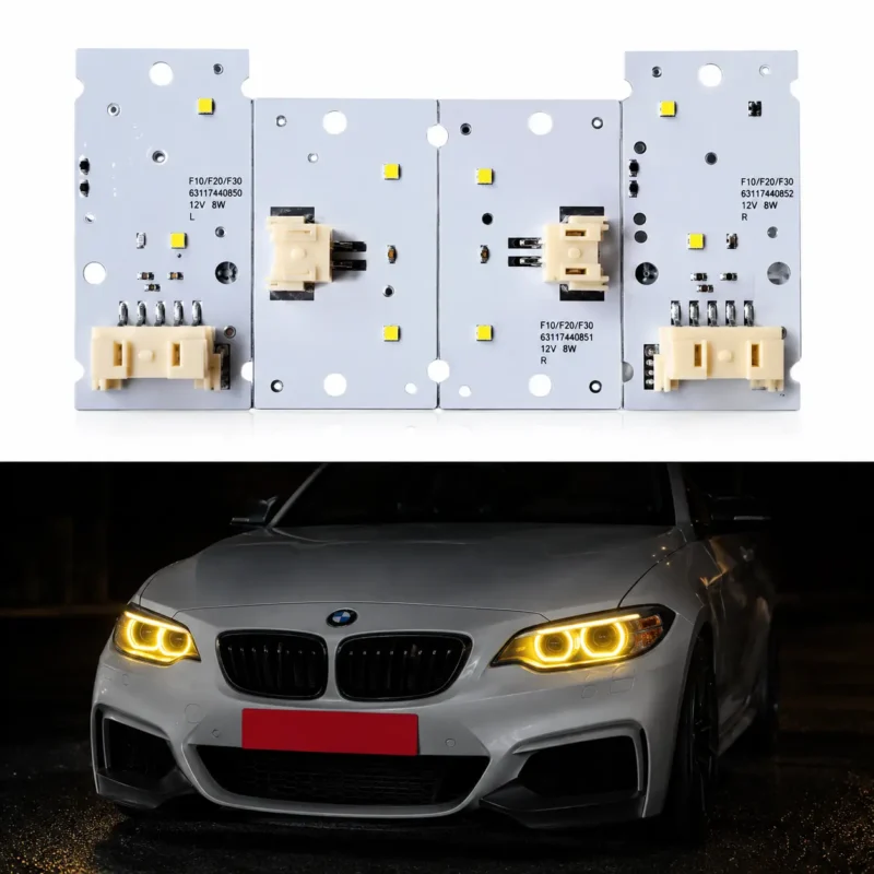 Modules LED DRL Jaune Style CSL BMW Série 2 F22 F87 M2 Pre LCI 2014-2017